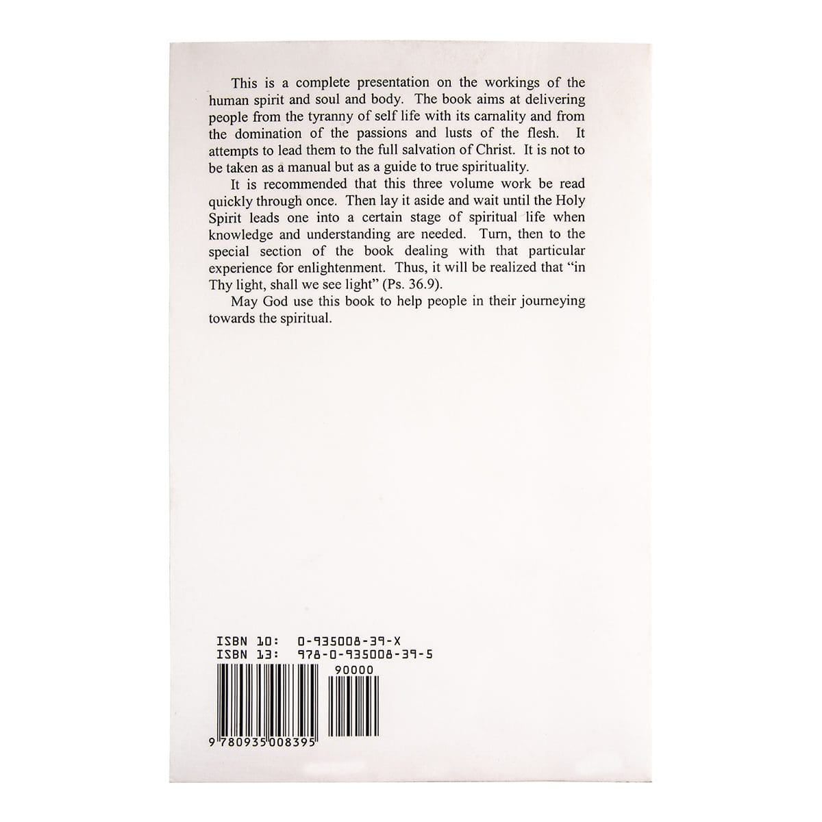 093500839X_back The Spiritual Man (Paperback) - Image 2
