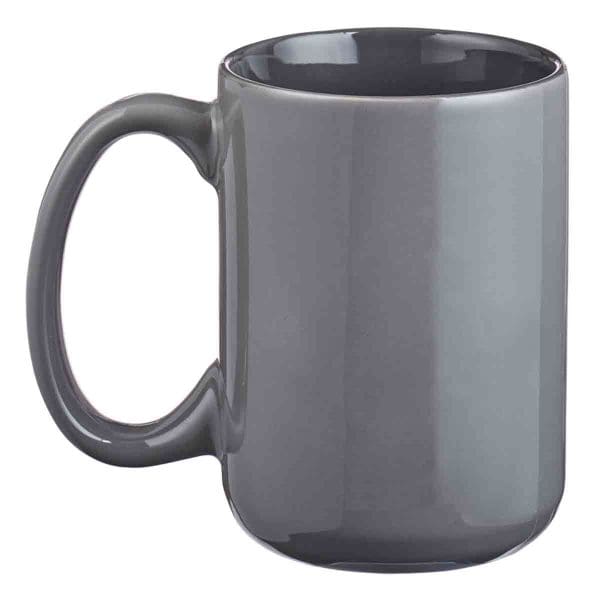 Be Strong & Courageous Grey Ceramic Mug Joshua 1:9 - Image 2