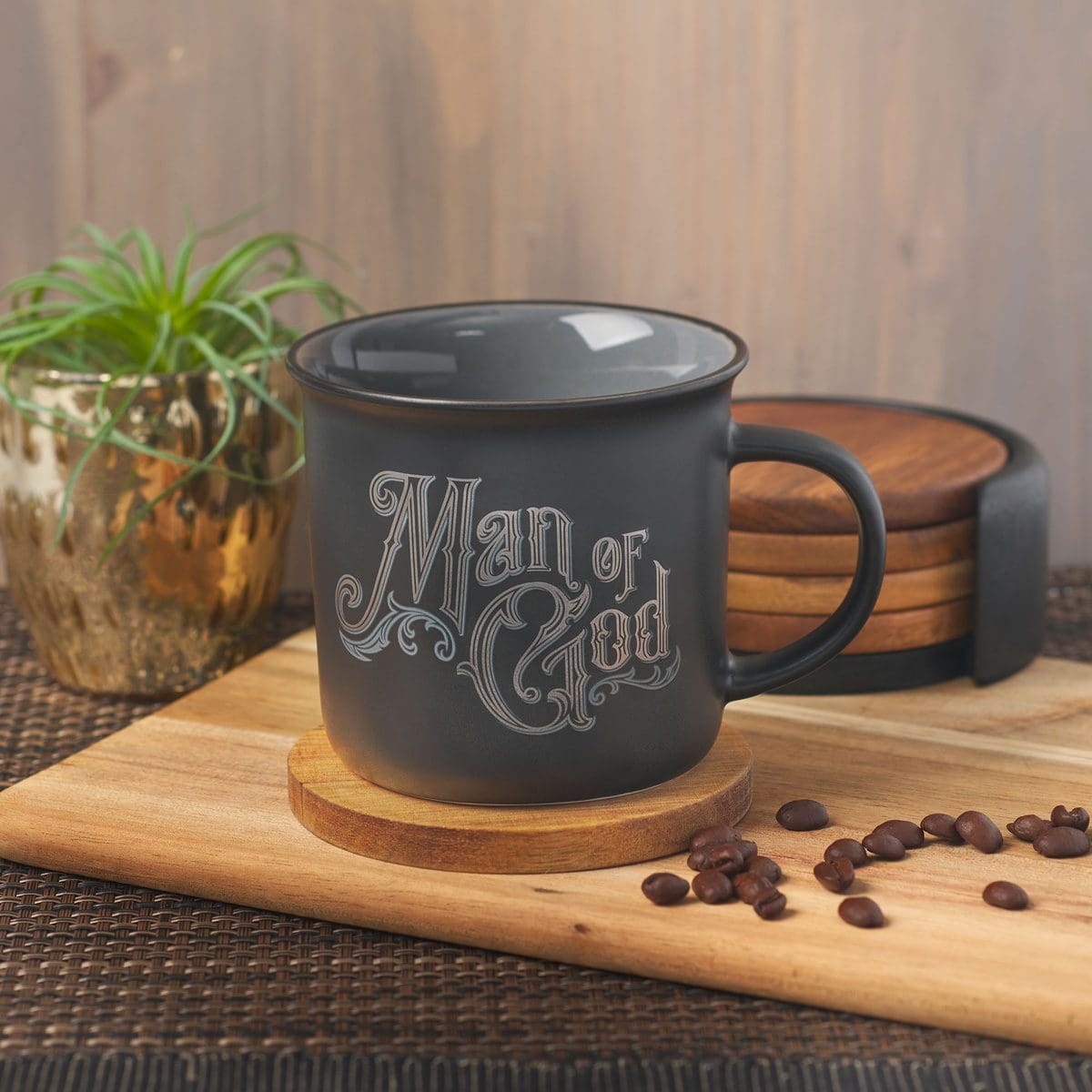 1220000322844_feature2 Man Of God Black And Grey Ceramic Mug - 1 Timothy 6:11 - Image 3