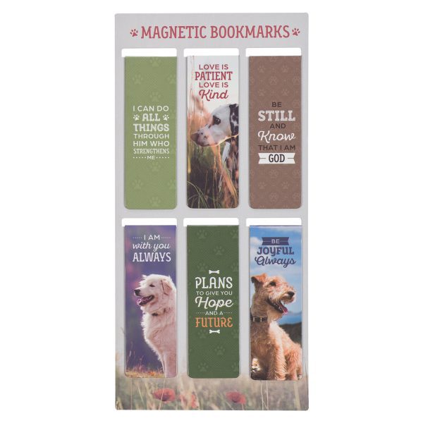 Dogs Six-Piece Magnetic Bookmark Set - Image 1