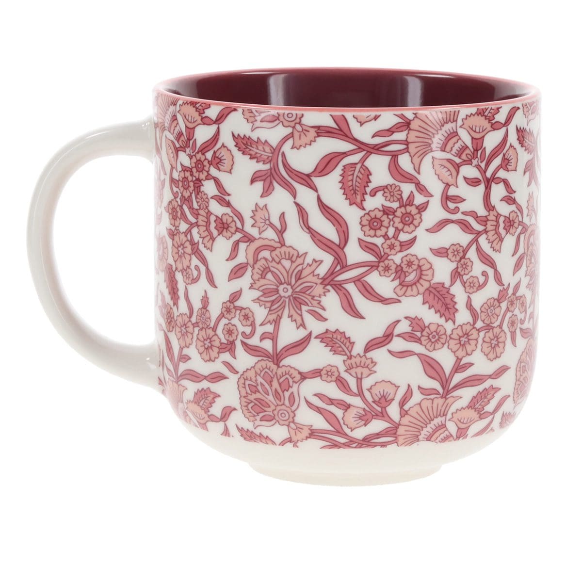 1220000326453_back Be Still & Know Ceramic Mug with Burgundy Interior - Image 1