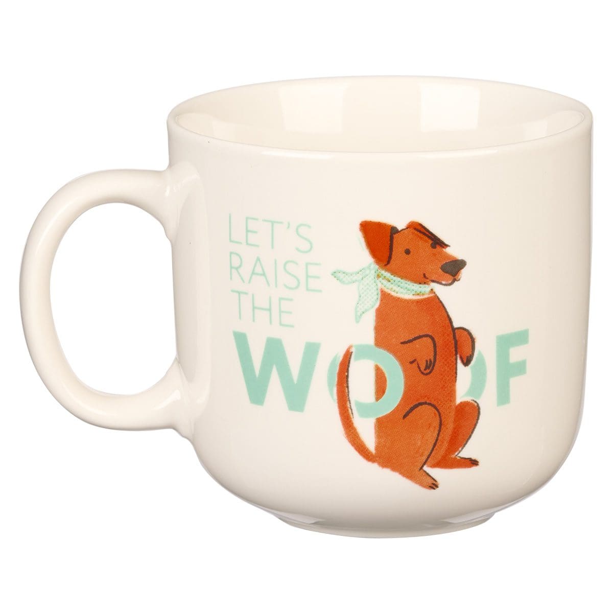 1220000370432_back Let's Raise The Woof Ceramic Mug - Image 2