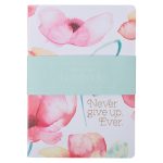 Never Give Up Ever Coral Poppies Two-Piece Notebook Set - Image 5