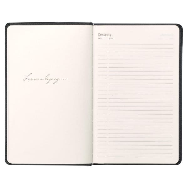 Leatherpress Tuxedo Black Large Genuine African Leather Journal - Image 4
