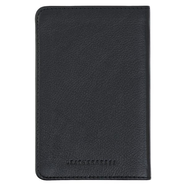 Leatherpress Tuxedo Black Genuine African Leather Pocket Journal - Image 2