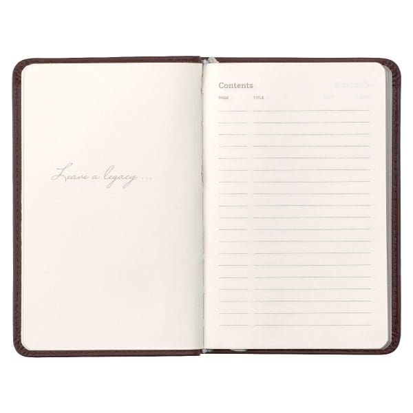 Leatherpress Cacao Brown Genuine African Leather Pocket Journal - Image 4