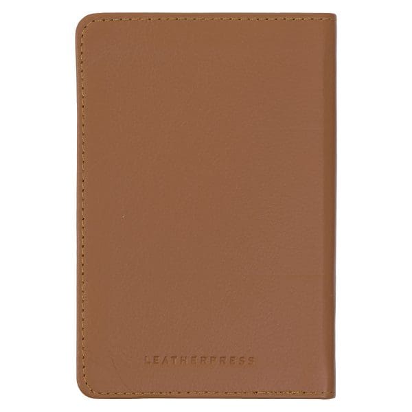Leatherpress Biscotti Tan Genuine African Leather Pocket Journal - Image 2