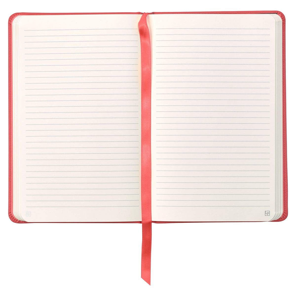 1230000122115_feature3 Leatherpress Coral Red Genuine African Leather Notebook - Image 4