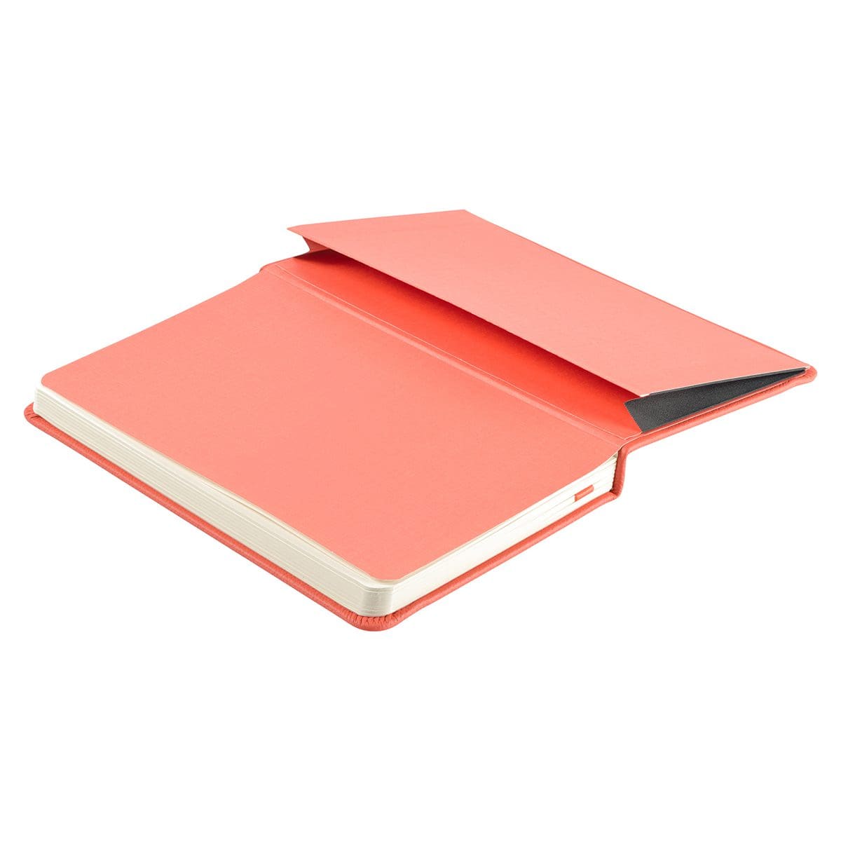1230000122115_feature4 Leatherpress Coral Red Genuine African Leather Notebook - Image 5