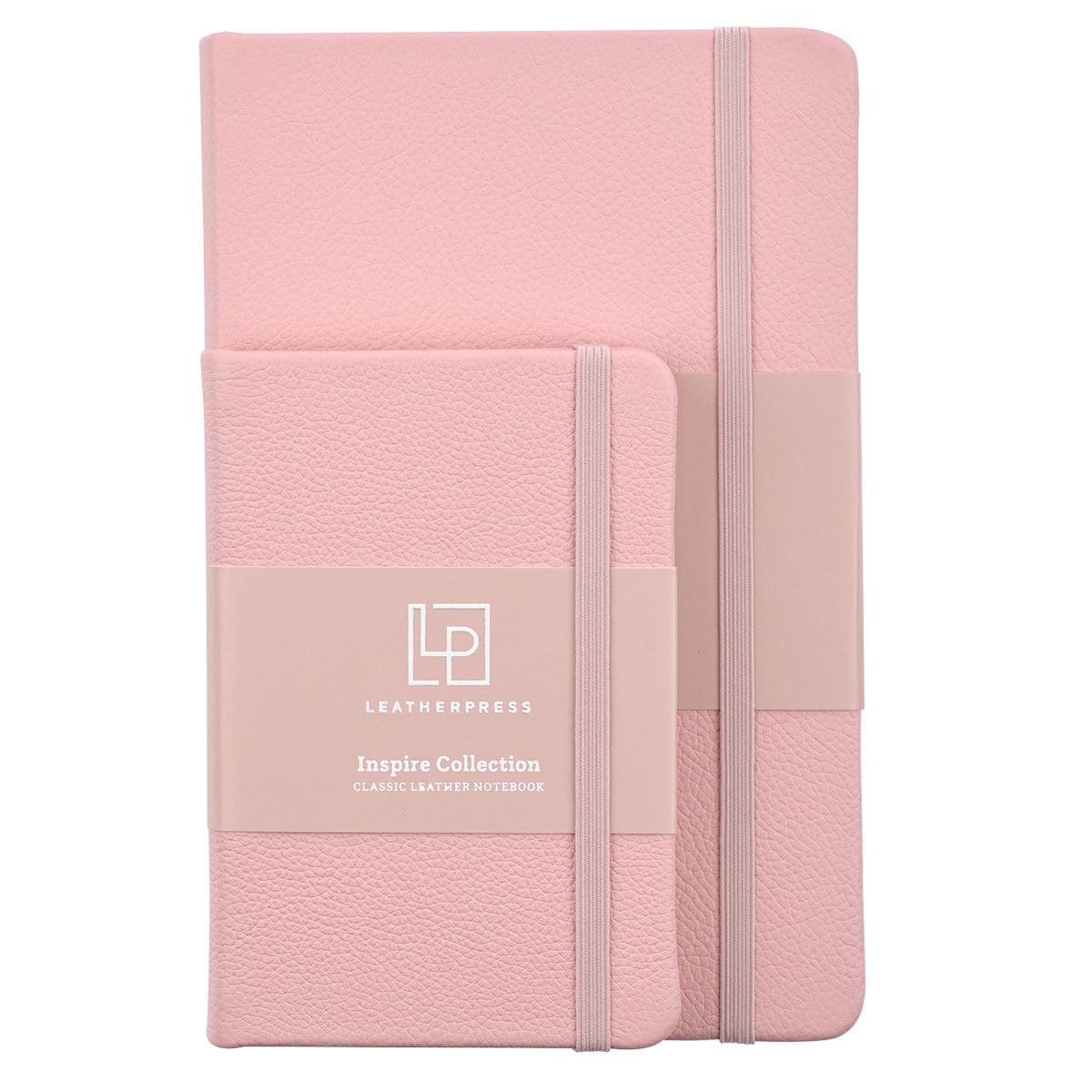 1230000122146_feature5 Leatherpress Quartz Pink Genuine African Leather Notebook - Image 7
