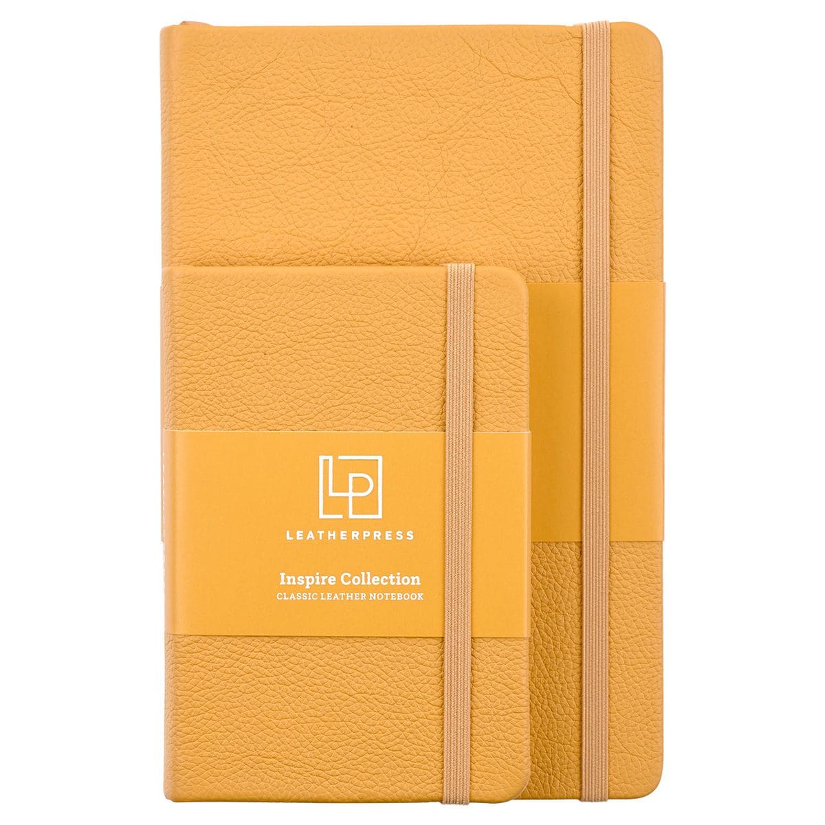 1230000122160_feature5 Leatherpress Butter Yellow Genuine African Leather Notebook - Image 7