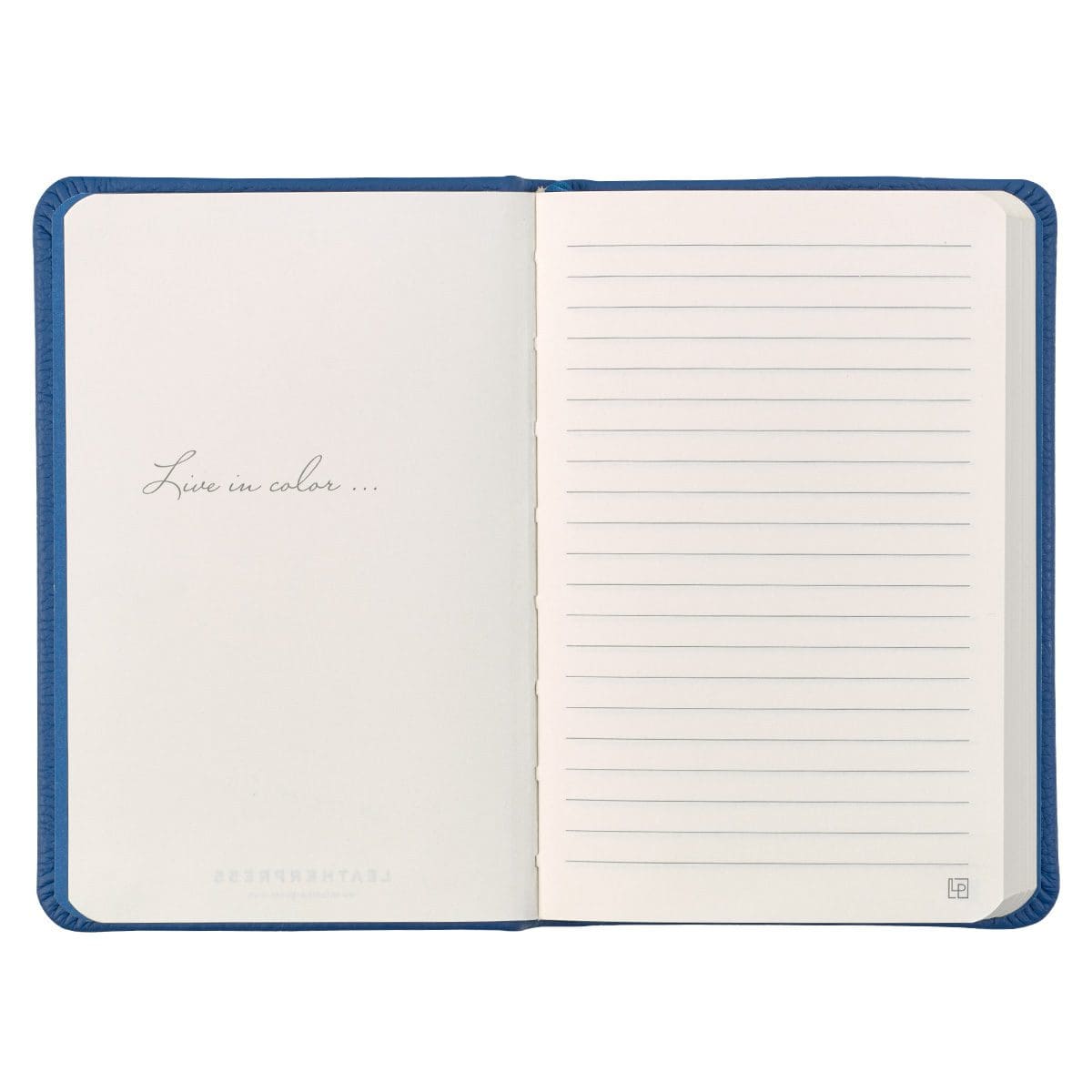 1230000122207_feature2 Leatherpress Pacific Blue Genuine African Leather Pocket Notebook - Image 4