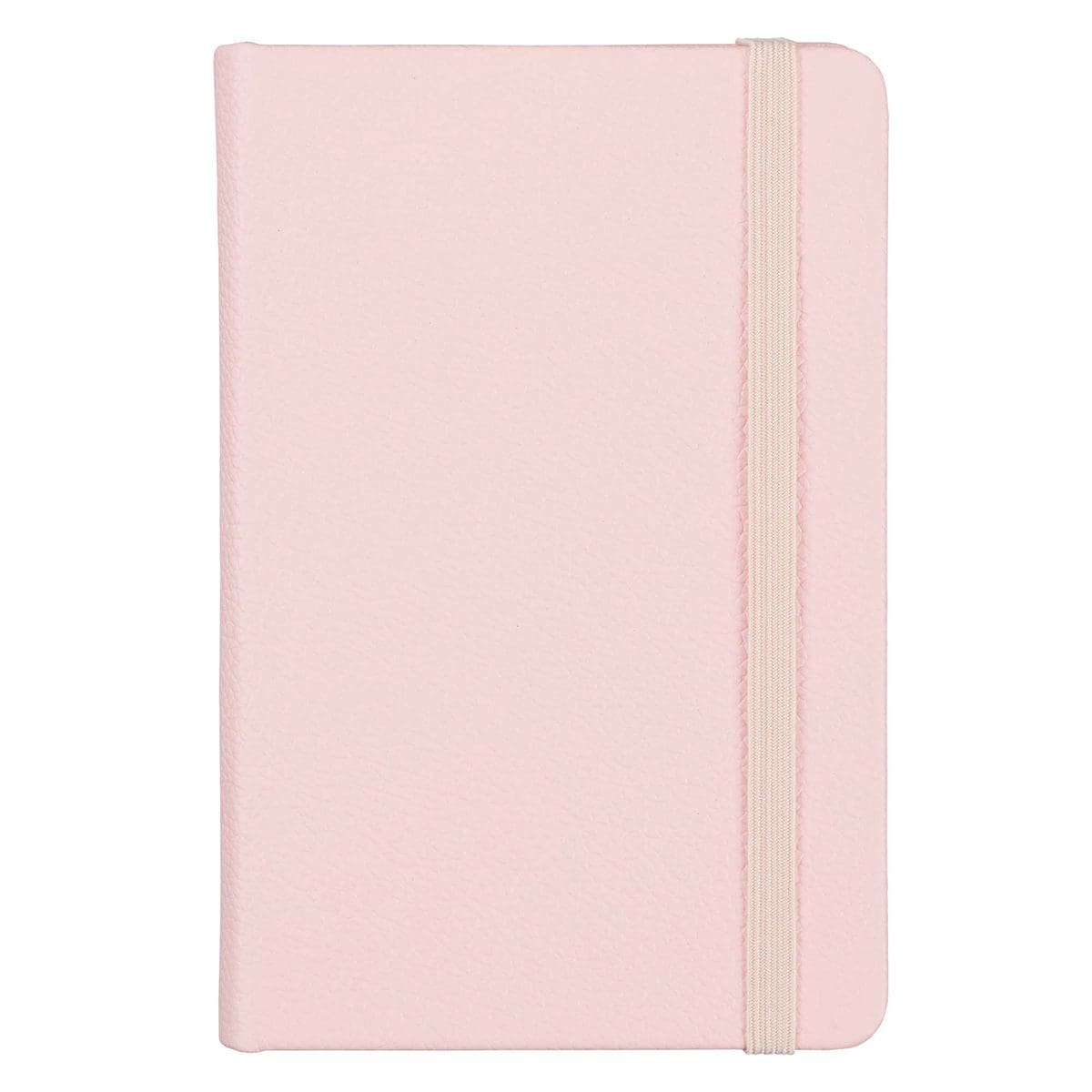 1230000122214_front Leatherpress Quartz Pink Genuine African Leather Pocket Notebook - Image 1