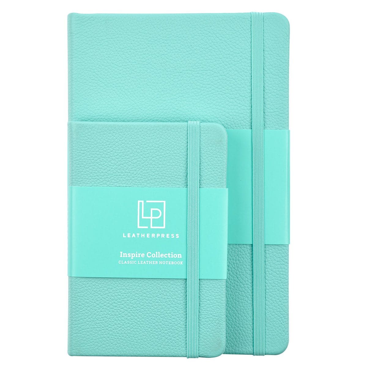 1230000122221_feature5 Leatherpress Reef Blue Genuine African Leather Pocket Notebook - Image 7