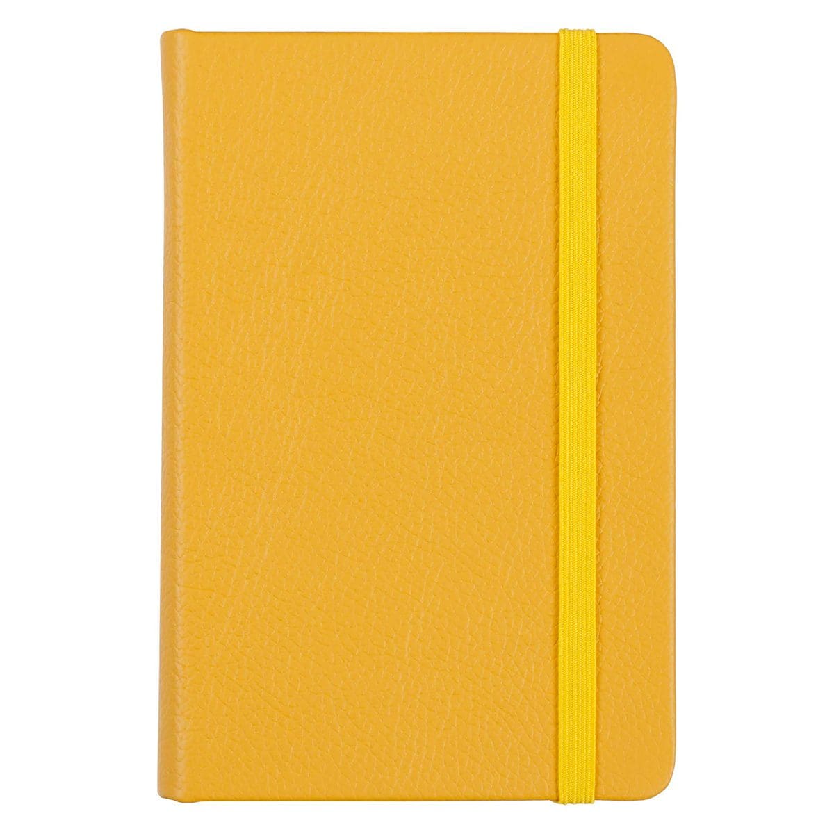 1230000122238_front Leatherpress Butter Yellow Genuine African Leather Pocket Notebook - Image 1