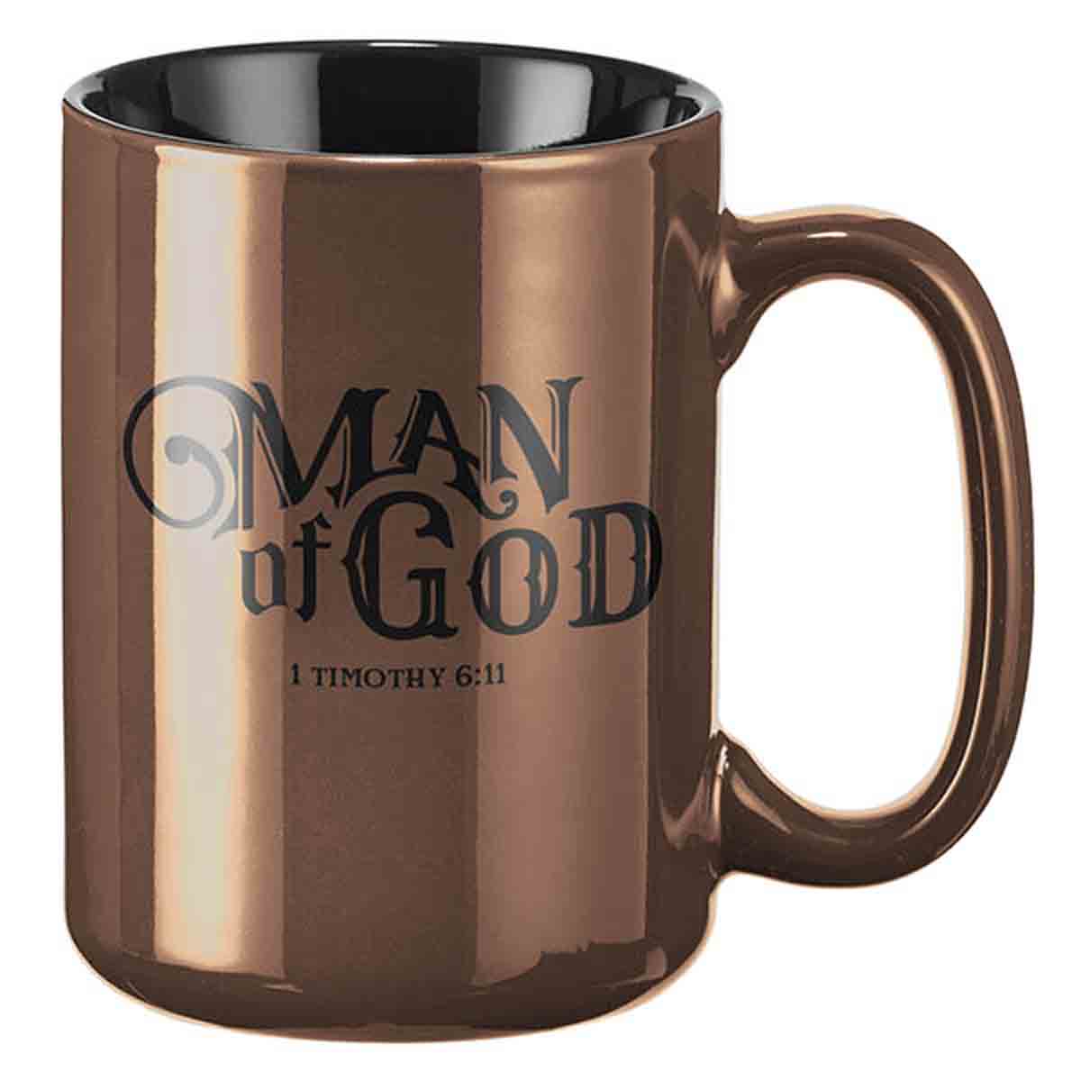 6006937145320_front Man Of God Ceramic Mug - 1 Timothy 6:11 - Image 1