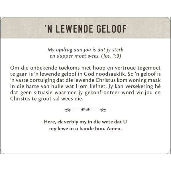 Geanker In Die Woord Afrikaans Prayer Cards In Tin - Image 3