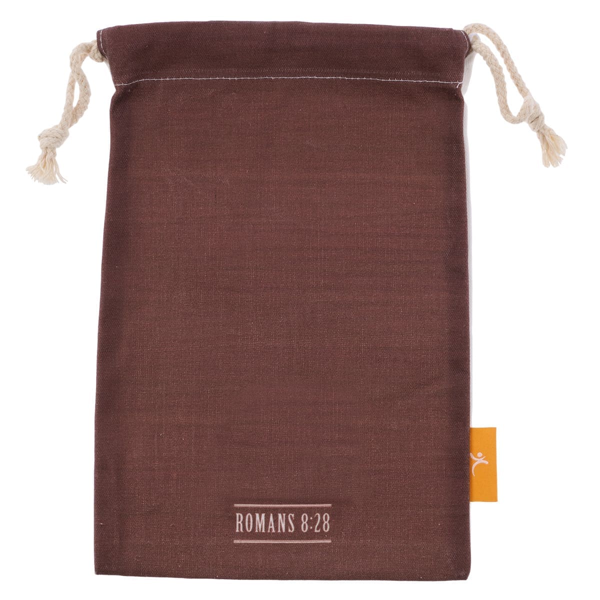 6006937156098_back All Things God Works For The Good Small Cotton Drawstring Bag - Romans 8:28 - Image 2