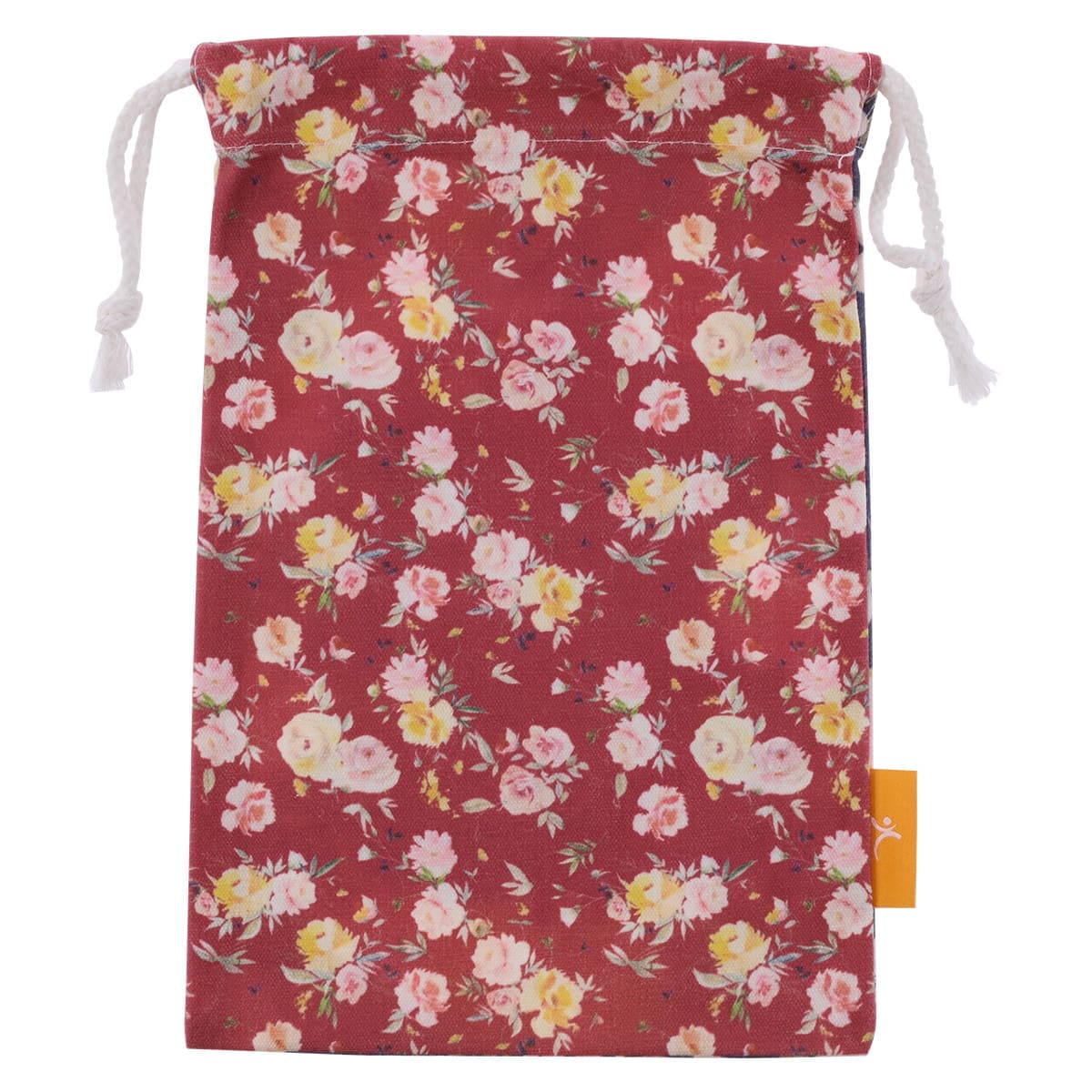 6006937156104_back This Is The Day Small Cotton Drawstring Bag - Psalm 118:24 - Image 2