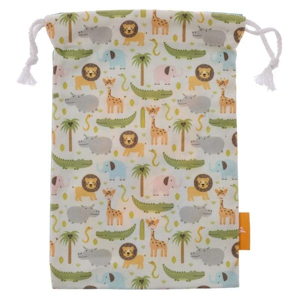 Strong And Brave Small Cotton Drawstring Bag - Joshua 1:9 - Image 2