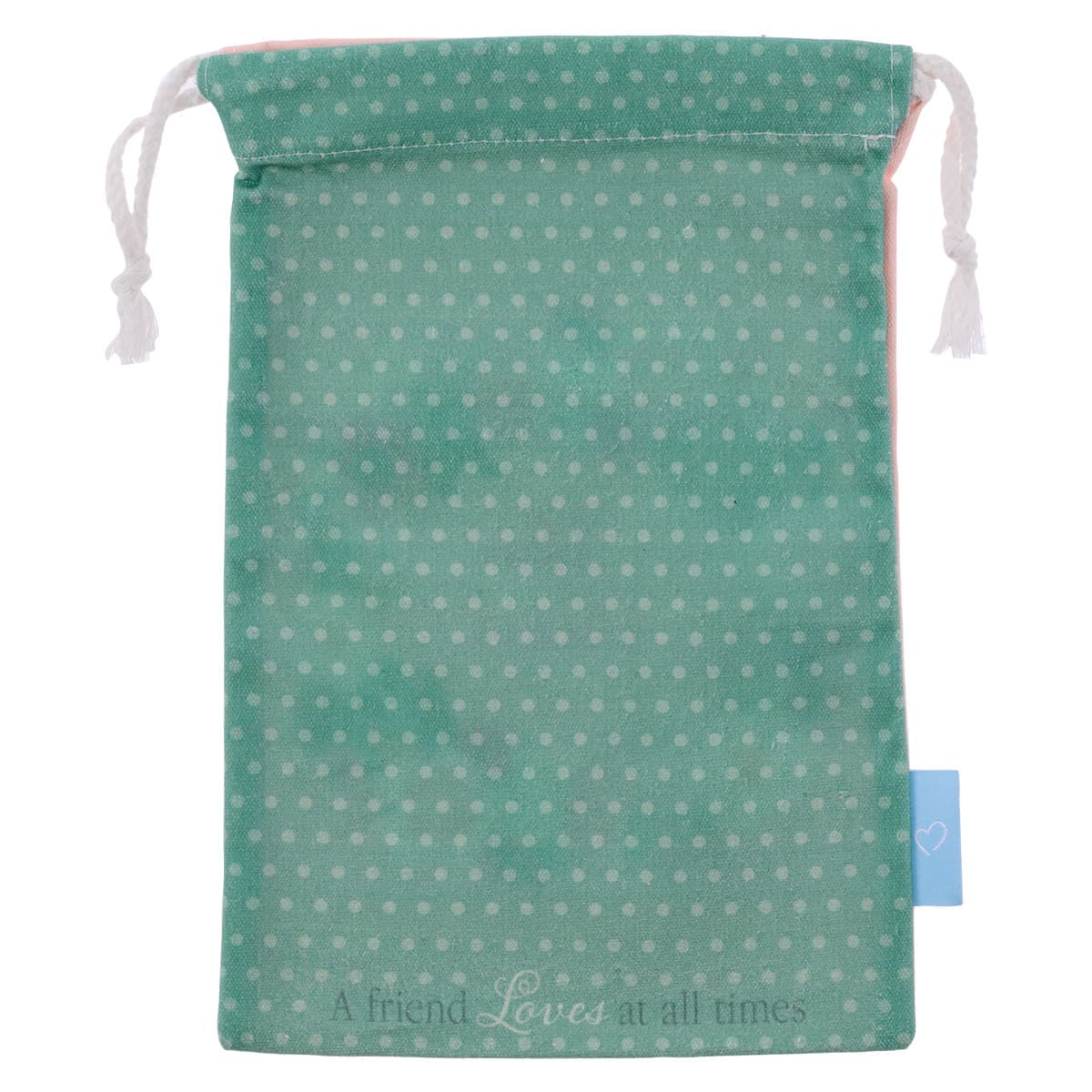 6006937156166_back You Are Special Peach Small Cotton Drawstring Bag - Image 2