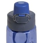 Play Hard, Pray Harder - Never Stop Praying Purple Plastic Water Bottle - Image 3