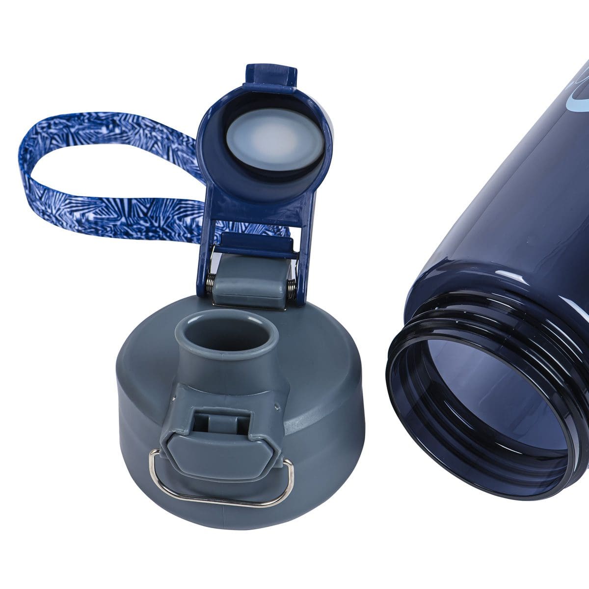 6006937158085_feature2 Be Strong And Courageous Plastic Water Bottle - Joshua 1:9 - Image 4