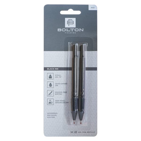 Bolton Gel Pen Refill: Black Ink Set Of 2 - Image 1