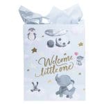 Welcome Little One Medium Gift Bag With Gift Tag - Image 2