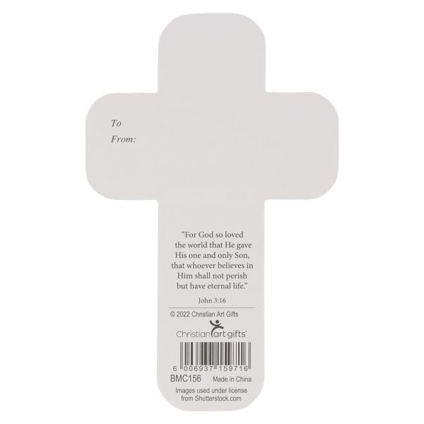 He Is Risen Black Cross Bookmark Set Of 6 - Matthew 28:6 - Image 2