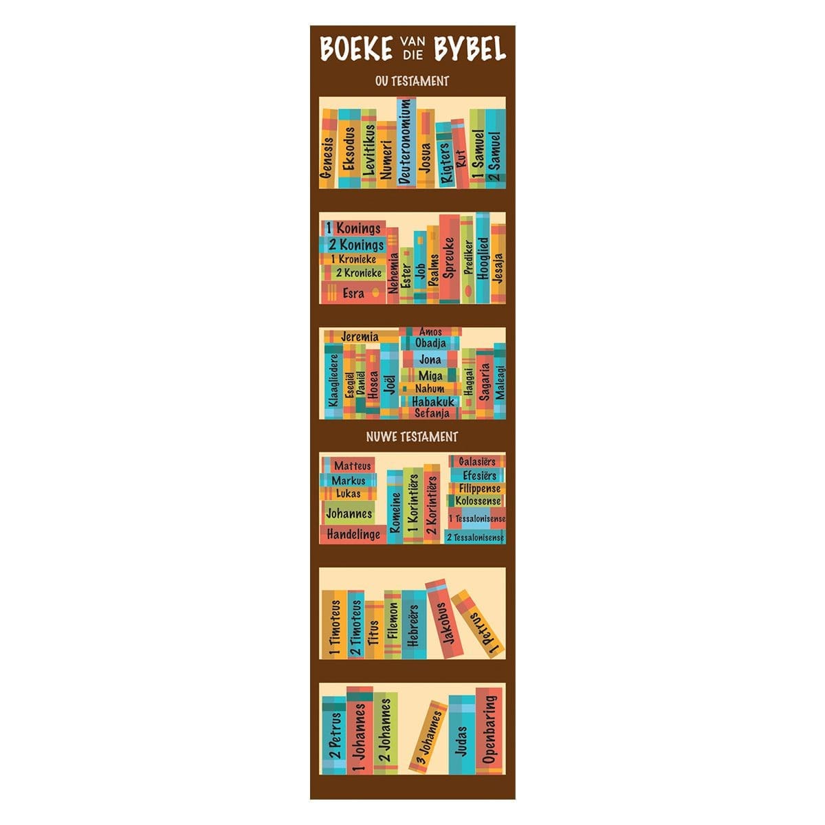 6006937160309_front Boeke Van Die Bybel Pack Of 10 Sunday School Bookmark - Image 1