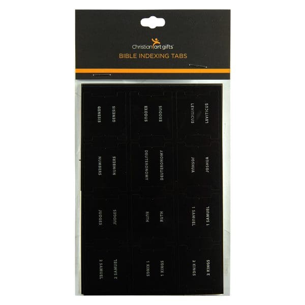 Old And New Testament Black With Matt Silver Bible Indexing Tabs - Image 1