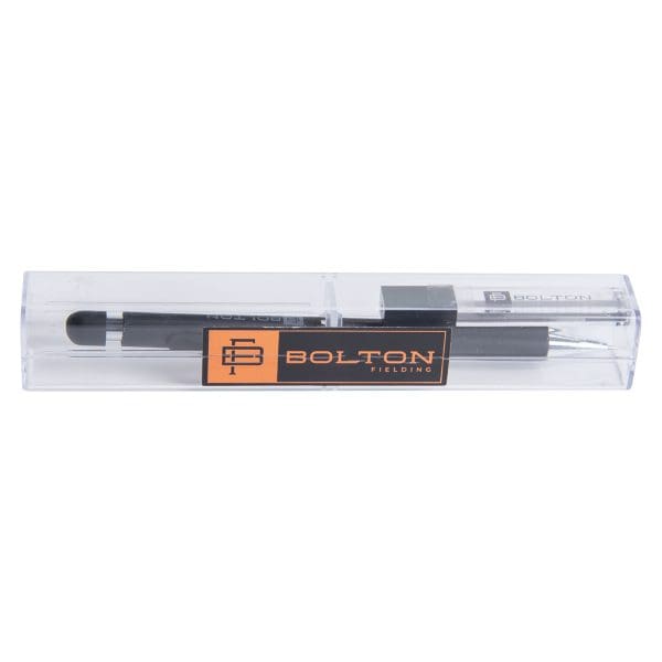 Bolton Round Clicker Black Clutch Pencil With Lead Refill In Acrylic Gift Box - Image 1