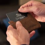 Genuine African Leather Medium Brown Card Holder - Image 4