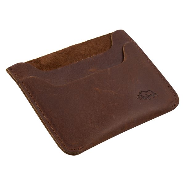 Genuine African Leather Brown Card Holder - Image 3