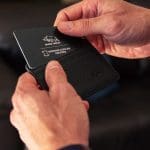 Genuine African Leather Matt Black Card And ID Holder - Image 3