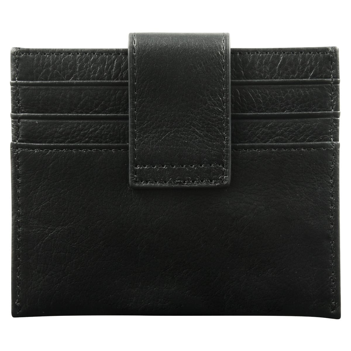 6006937162099_back Genuine African Leather Black Wallet With Clip Closure - Image 2