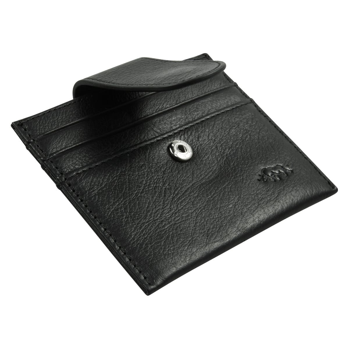 6006937162099_feature2 Genuine African Leather Black Wallet With Clip Closure - Image 4