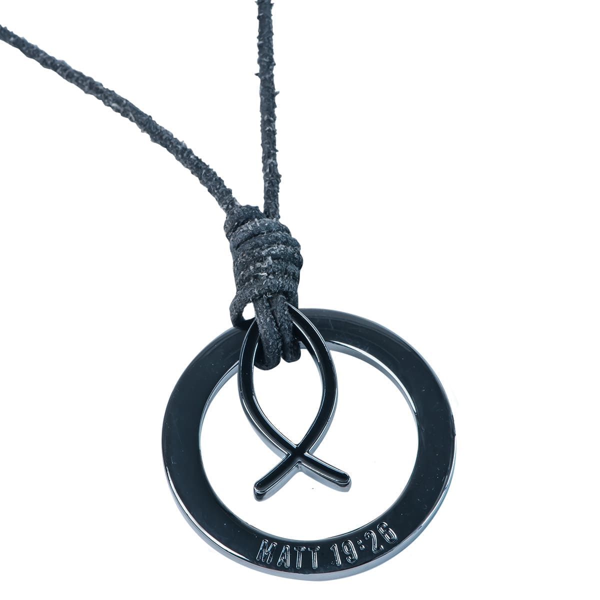 6006937162891_back With God All Things Are Possible Power Pendant - Matthew 19:26 - Image 2