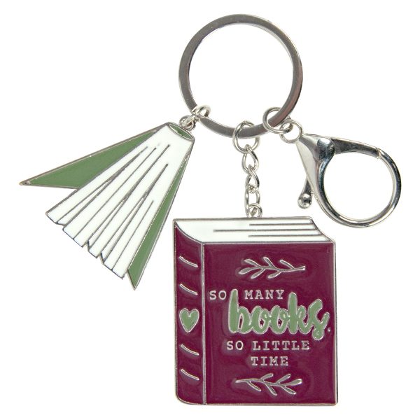 So Many Books, So Little Time Metal Key Ring - Image 1