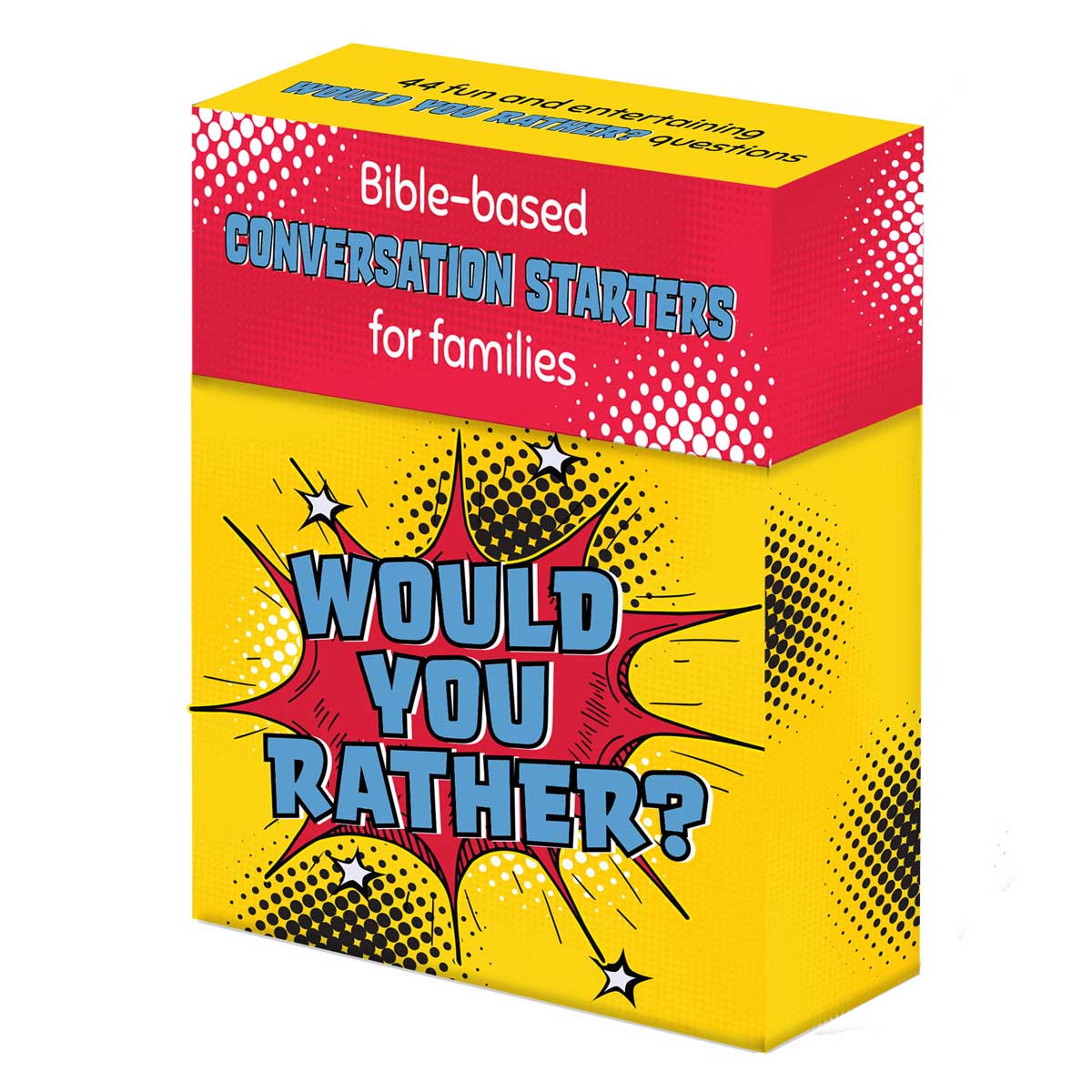 6006937167698_front Would You Rather?: Bible-Based Conversation Starters for Families Boxed Cards - Image 1
