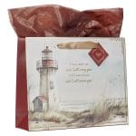 I Have Made You and I Will Carry You Large Landscape Gift Bag with Gift Tag - Image 3