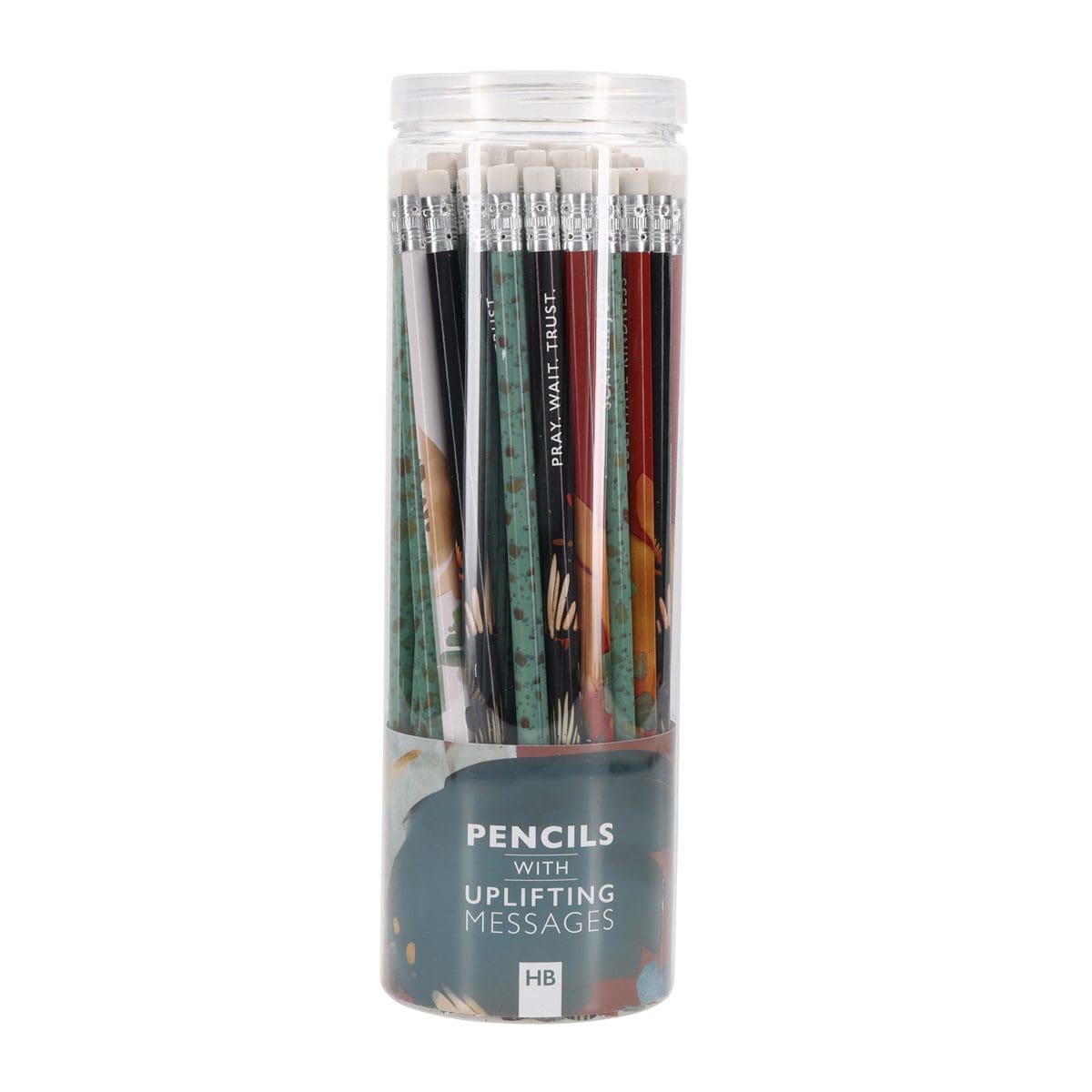 6006937169180_front Abstract Watercolor Tub of 50 Pencils - Image 1