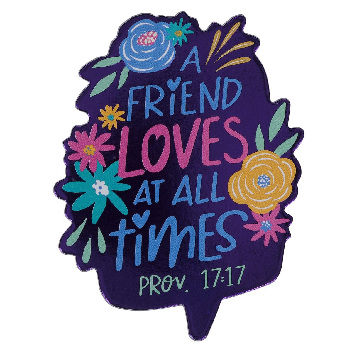 6006937170018_front A Friend Loves At All Times Magnet with a Message - Image 1