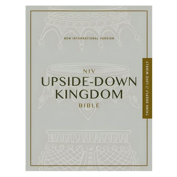 NIV Grey Hardcover Upside-Down Kingdom Bible Comfort Print - Image 1