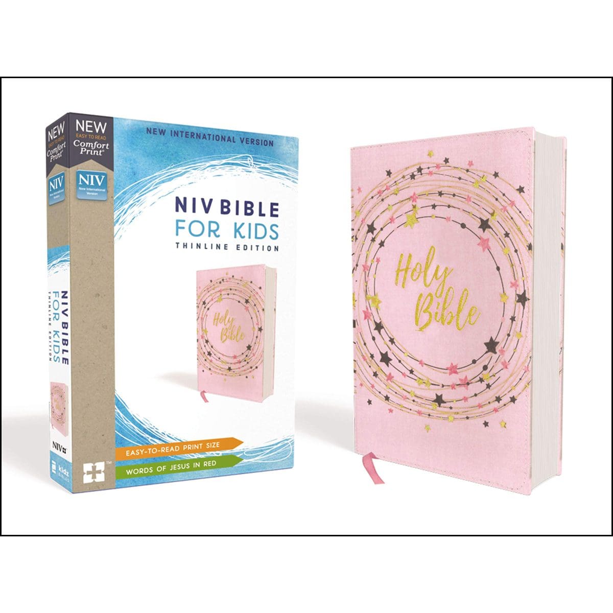 9780310764298_feature1 NIV Bible For Kids Red Letter Edition Pink / Gold (Comfort Print)(Paperback) - Image 3