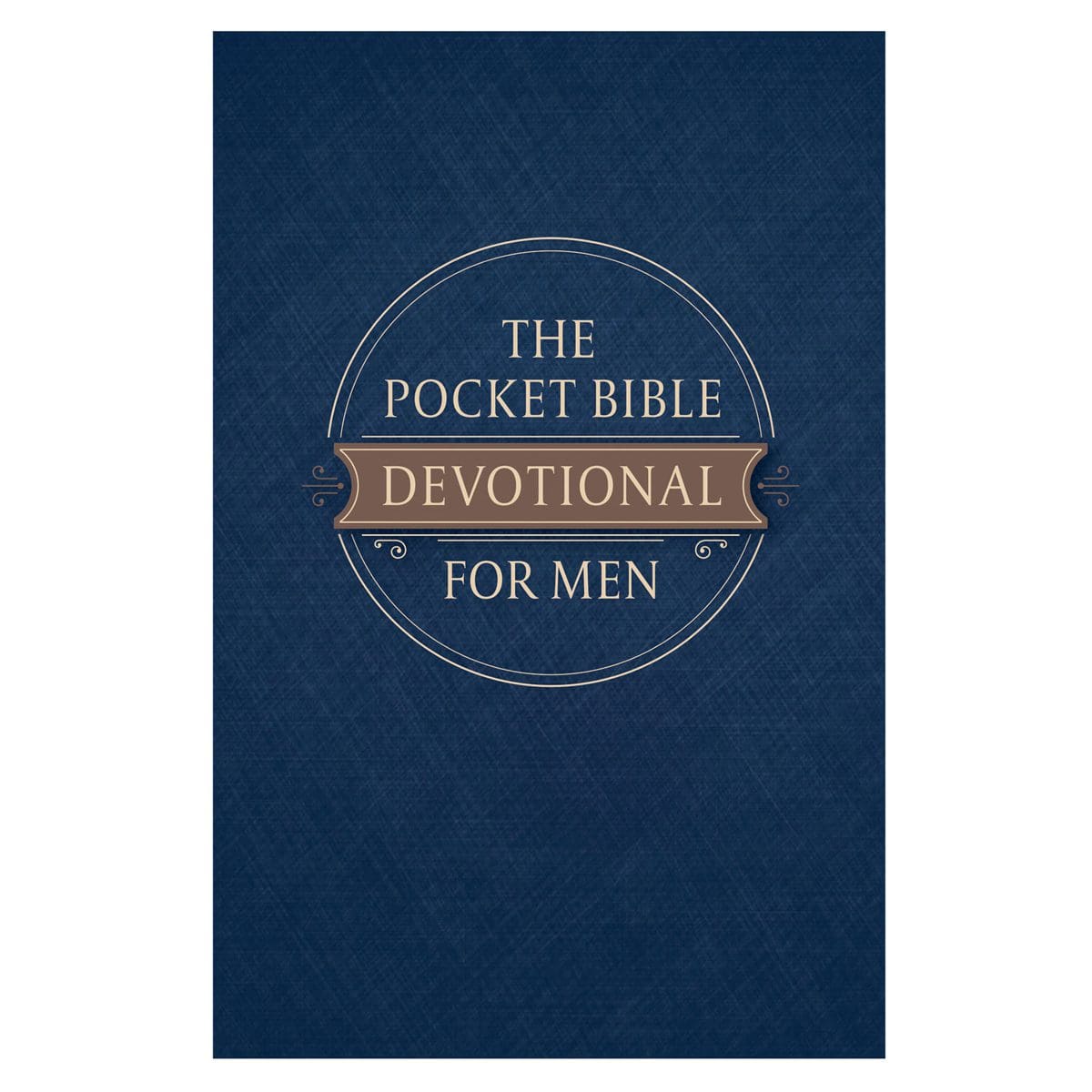 9780638001143_front Pocket Bible Devotional For Men Navy (Paperback) - Image 1