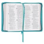 ESV Teal Faux Leather Compact Bible with Zip - Image 6