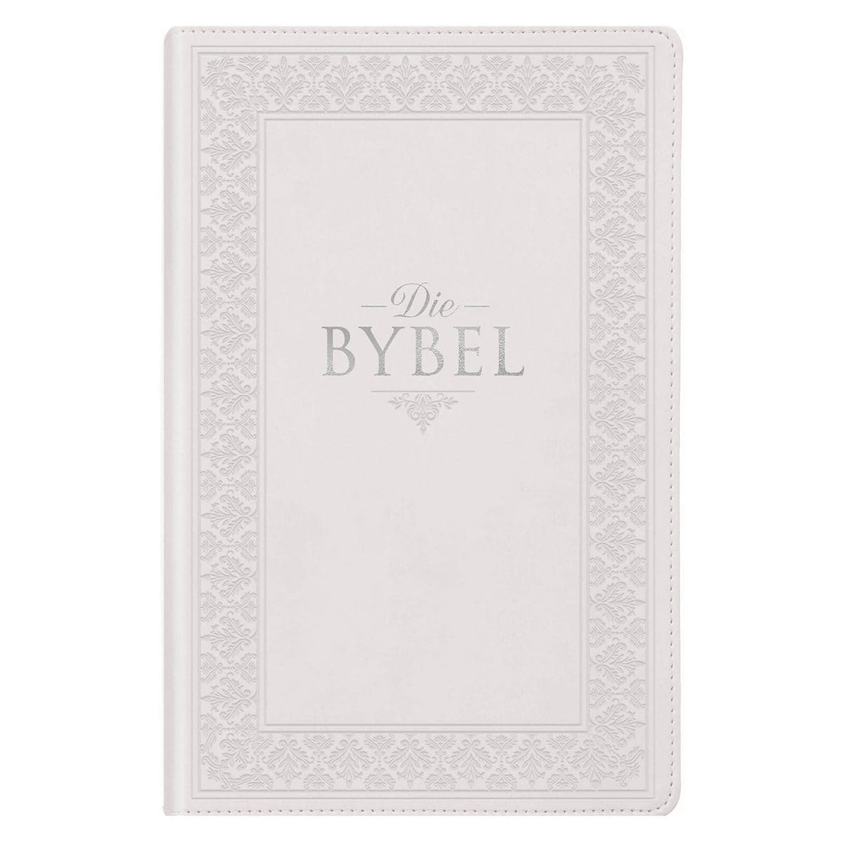 9780638009682_front NLV Wit Kunsleer Mnr & Mev Geskenkbybel met Duimgrepe - Image 1