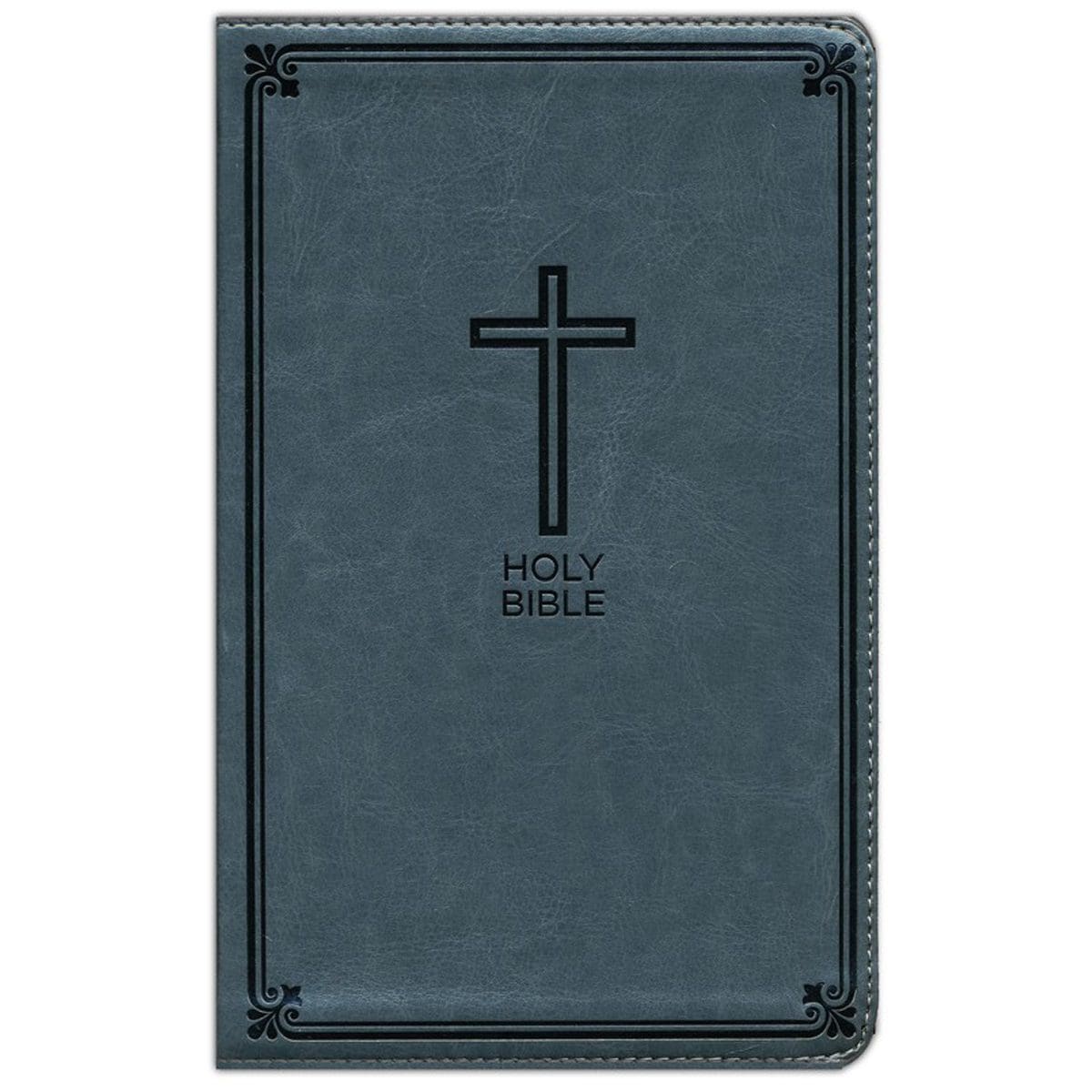 9780718075040_front NKJV Deluxe Gift Bible Red Letter Gray (Comfort Print)(Imitation Leather) - Image 1